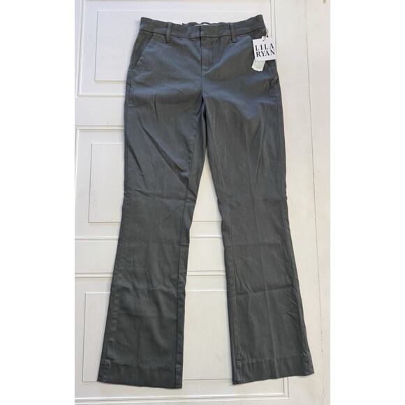 LILA RYAN Pants - Lila Ryan Women’s 4 The Jenalyn Bootcut Trouser in Pine Grove Casual Khakis NWT